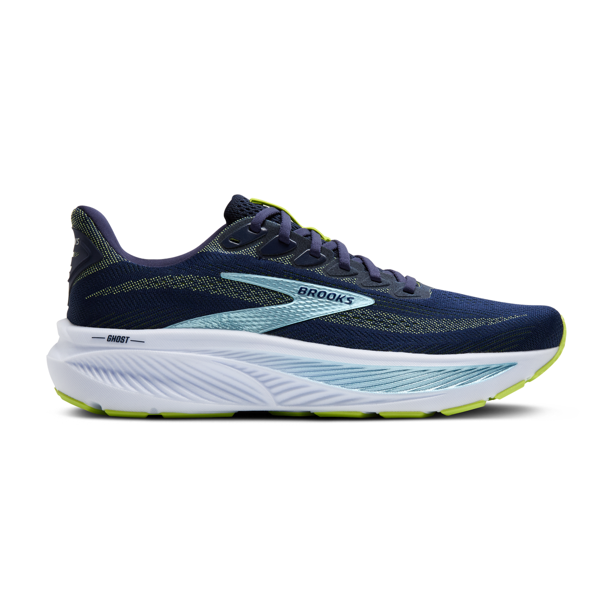 Brooks Ghost 14 Running Shoes Green Gecko/Blue/Black US Men Size‎ 11 Men main image 3