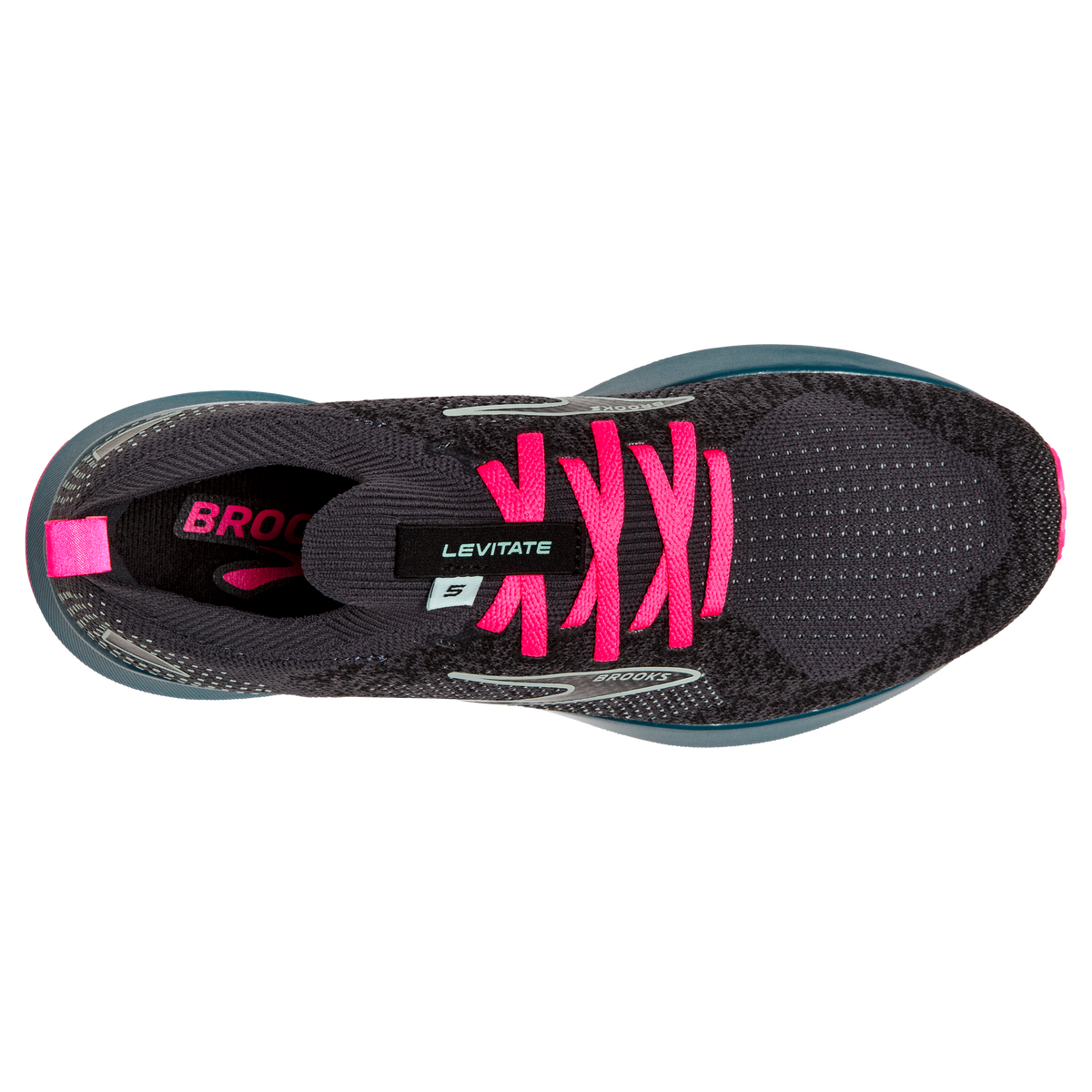 BROOKS Shoes LEVITATE 5 Womens Size 9.5 Black Purple STEALTHFIT Running Sneaker Women main image 2